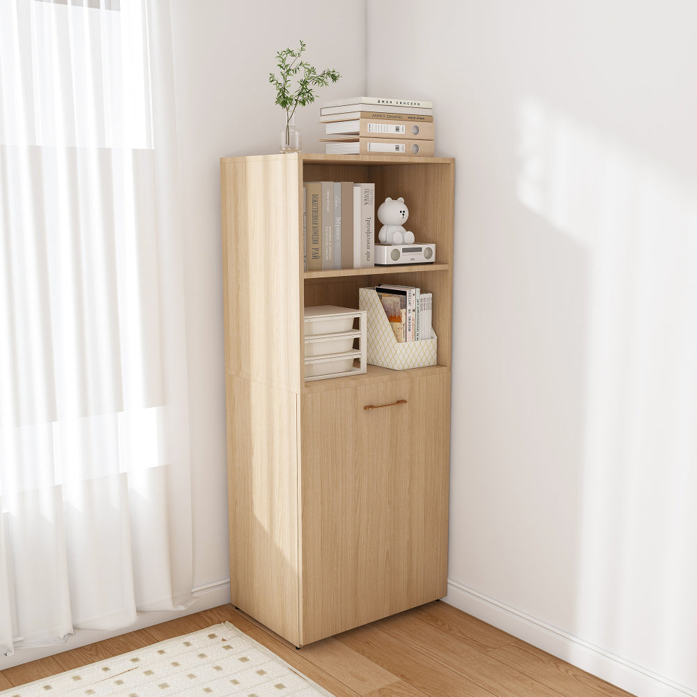 Stretchable desk, office desk with storage shelves and mobile wheels, foldable desk suitable for small apartments and offices,burlywood