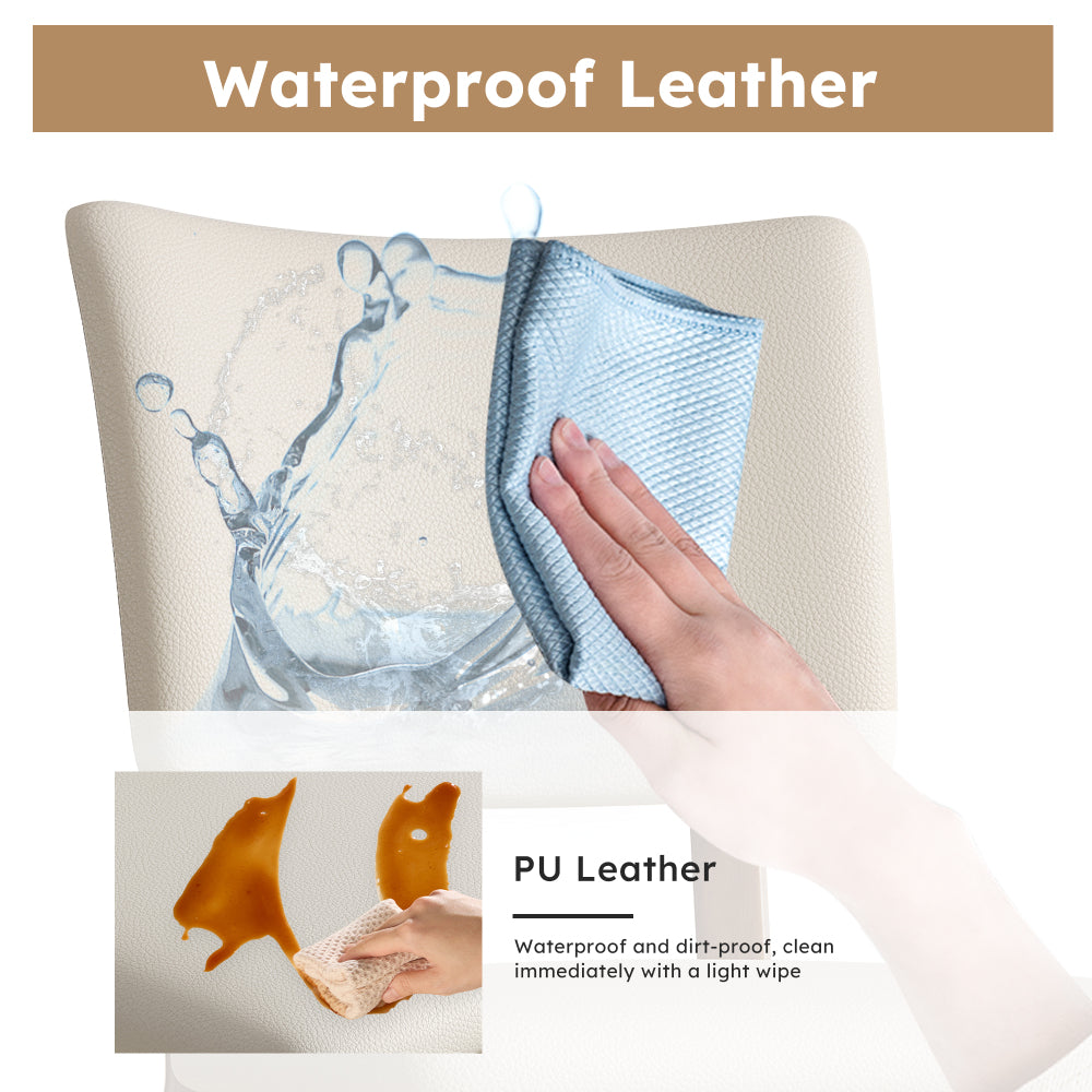 Mid-Century Modern wood feet  Dining Chair (Set of 2) – Stylish Wooden Chairs for Dining Room, Kitchen, or Living Room, Comfortable & Durable, Easy to Assemble